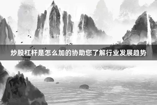炒股杠杆是怎么加的协助您了解行业发展趋势