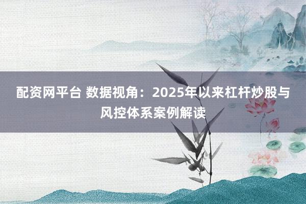 配资网平台 数据视角：2025年以来杠杆炒股与风控体系案例解读